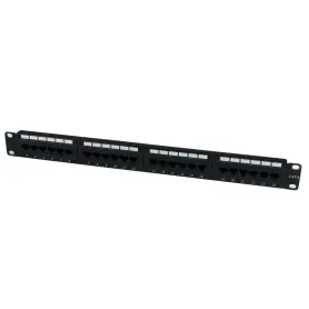 24 Port 1U Rackmount Cat 6 Patch Panel